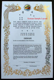 Japanese Martial Arts Certificate