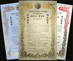 Foil Phoenix Certificates