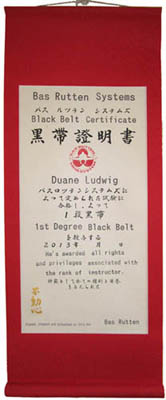 custom martial arts certificate scroll